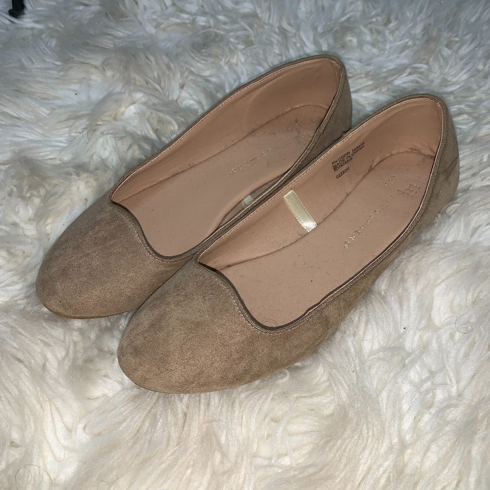 Tan flats from PRIMARK